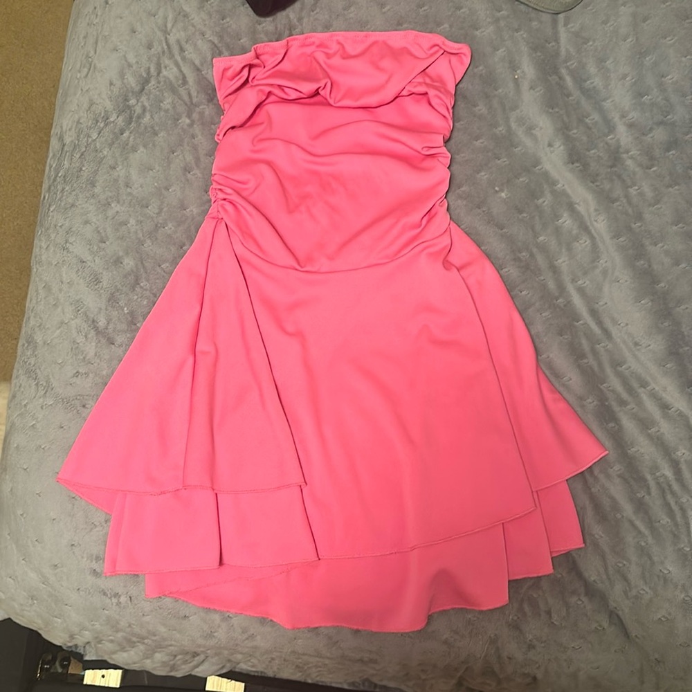 size S short dress hot pink